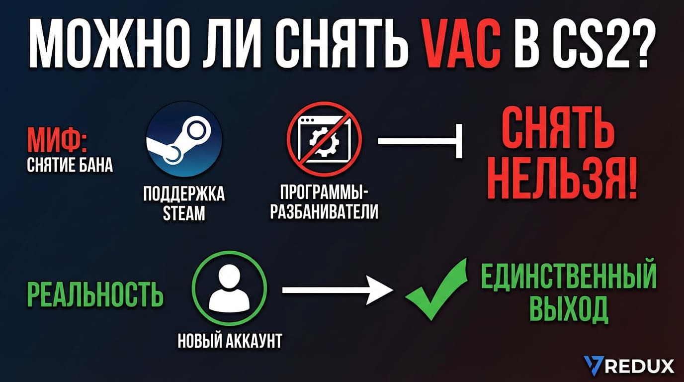 как снять вак бан в кс